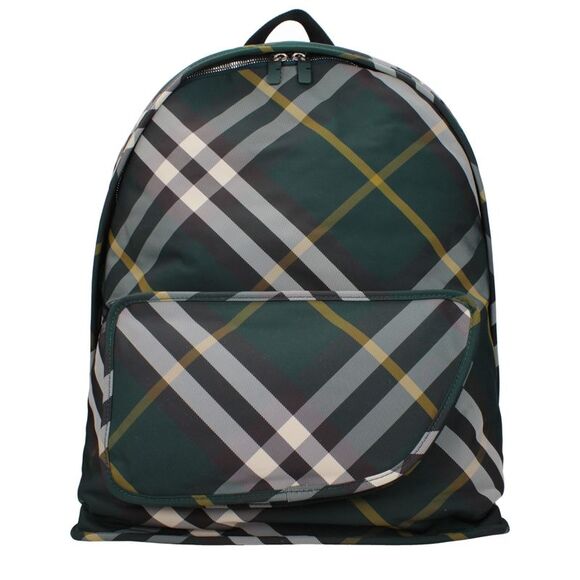 Burberry Green Fabric Men's Backpacks - Picture 1 of 3